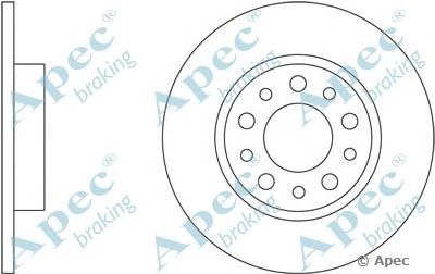 APEC BRAKING dsk2430 -  Тормозной диск